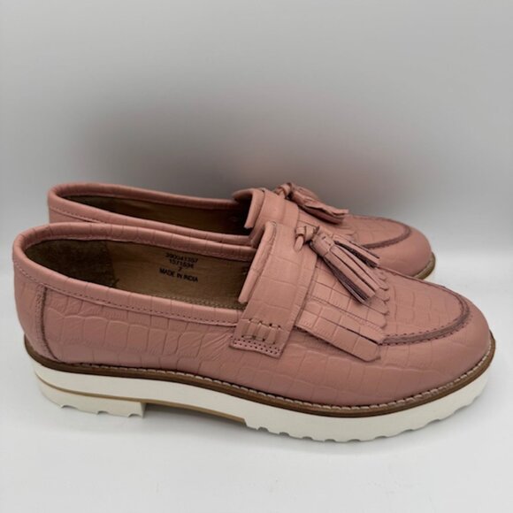 ASOS Designs Women's Pink Chunky Tassel Loafers Size 7 - Picture 2 of 7